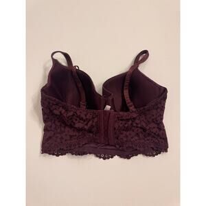 Victoria's Secret Body by Victoria Lined Demi Longline Bra Size 38DDD Purple